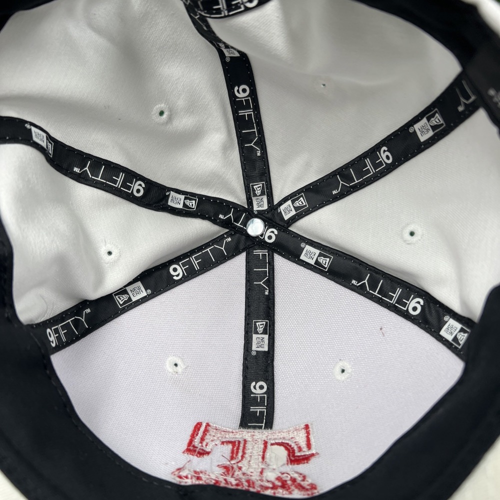 New Era Texas Raiders White Baseball Hat Red Embroidered Logo Adjustable 2012 - Picture 9 of 10